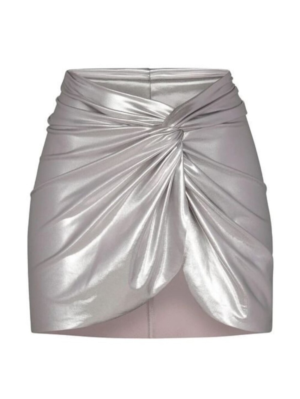 SKIMS Metallic Swin Sarong Midi Skirtb | Nickel/Silver | XS